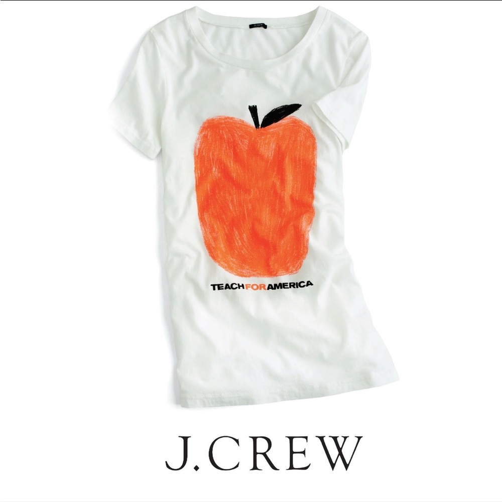 JCrew teach for america apple t-shirt